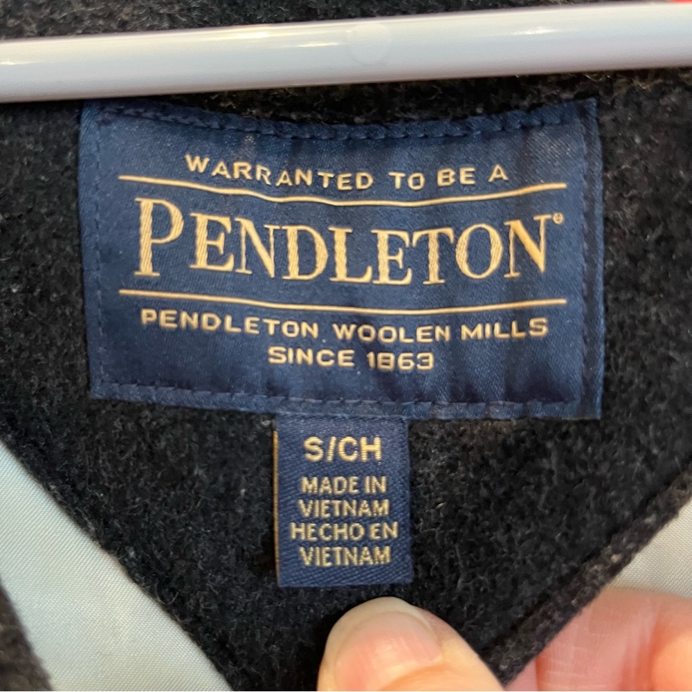 Pendleton Jacket Size Small, Dark Heather Gray Wo… - image 4